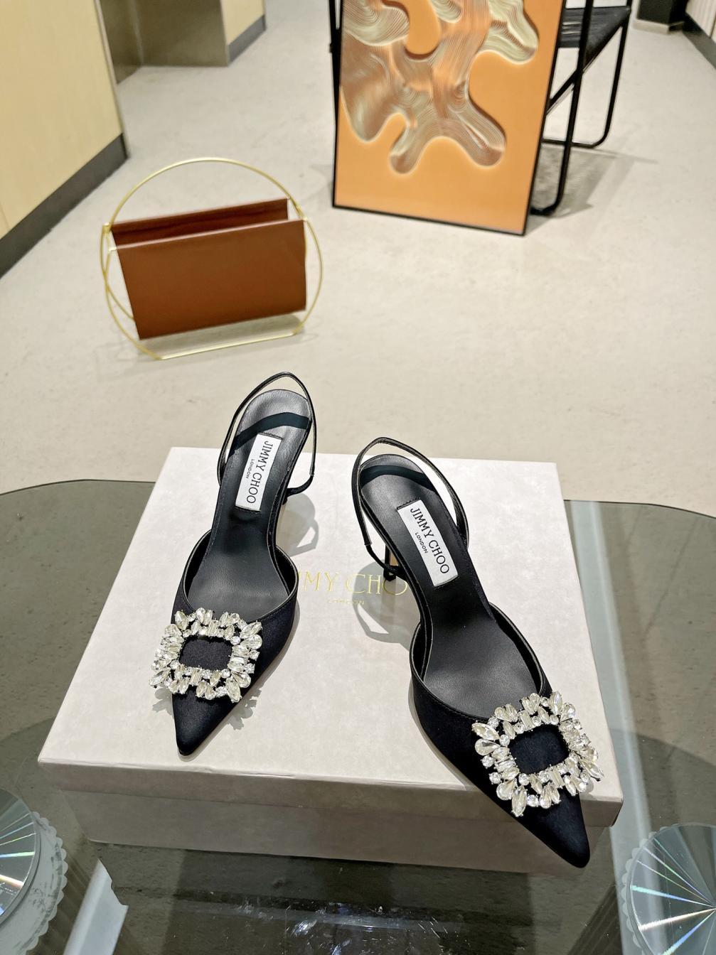 Jimmy Choo JC Lady crystal heel shoes