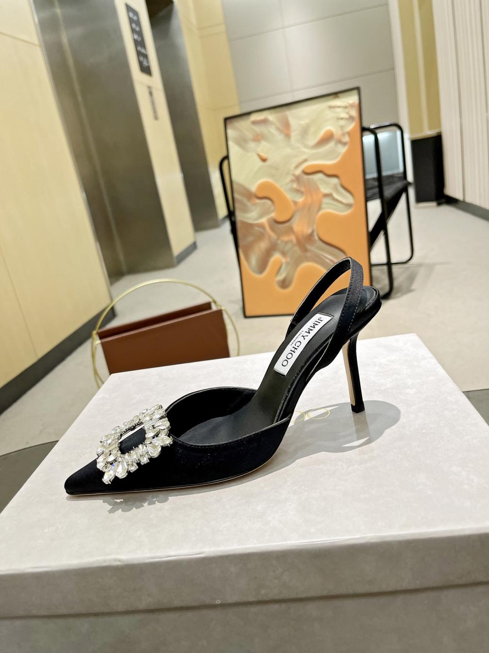 Jimmy Choo JC Lady crystal heel shoes