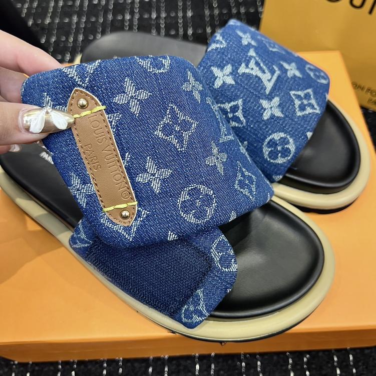 LV Louis Vuitton Men unisex slippers