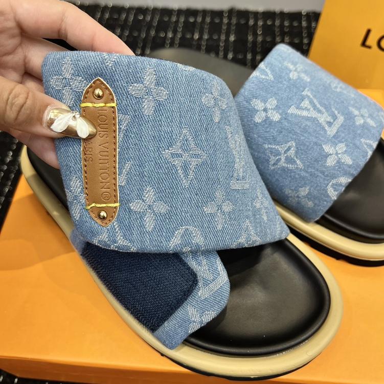 LV Louis Vuitton Men unisex slippers
