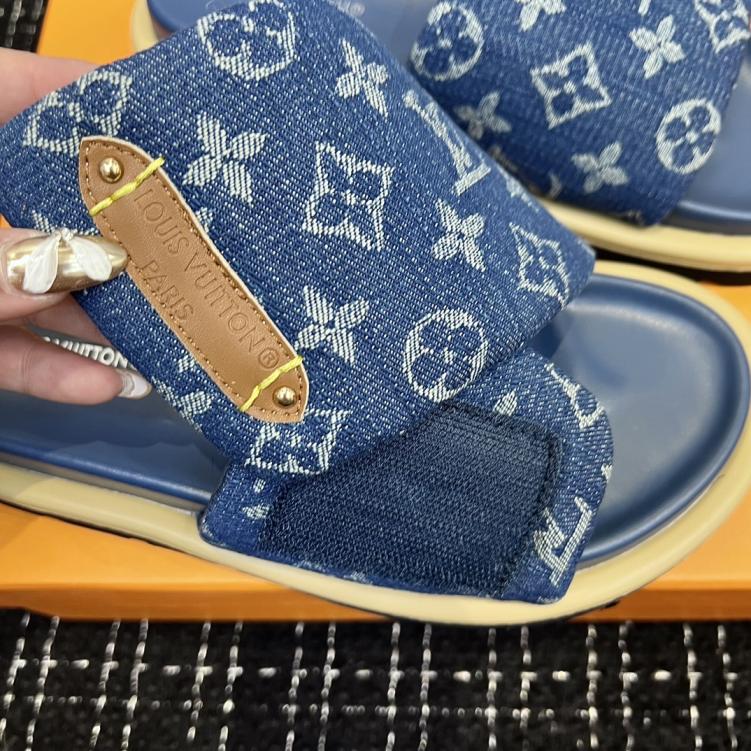 LV Louis Vuitton Men unisex slippers