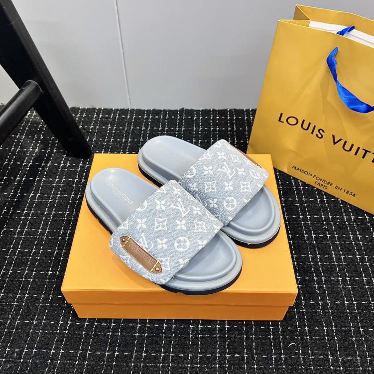 LV Louis Vuitton Men unisex slippers