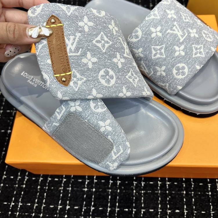 LV Louis Vuitton Men unisex slippers
