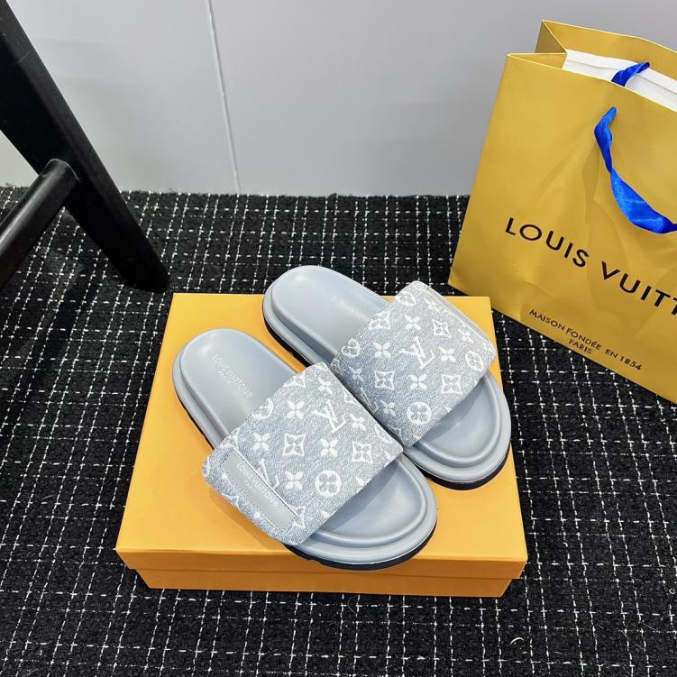 LV Louis Vuitton Men unisex slippers