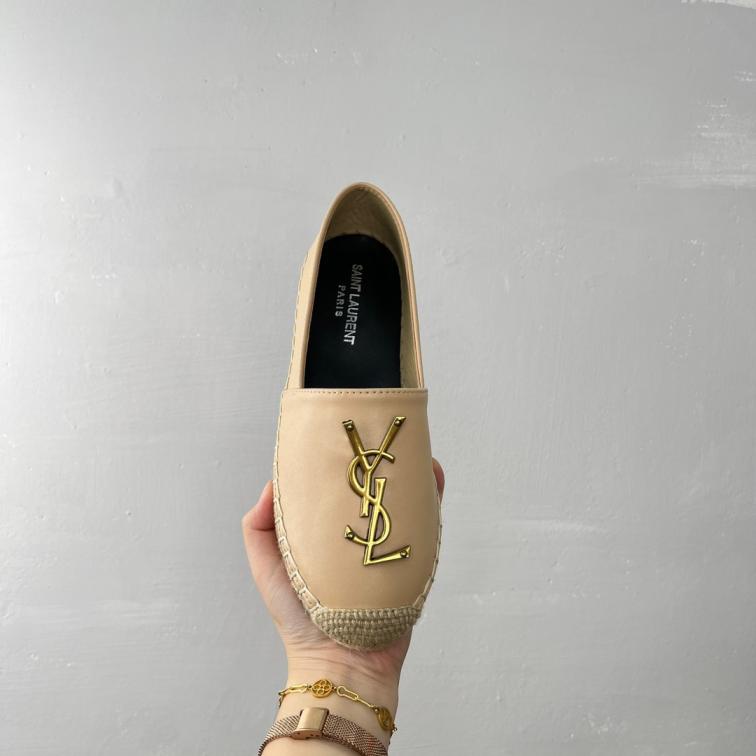 YSL Cowskin flat wave shoes 134114