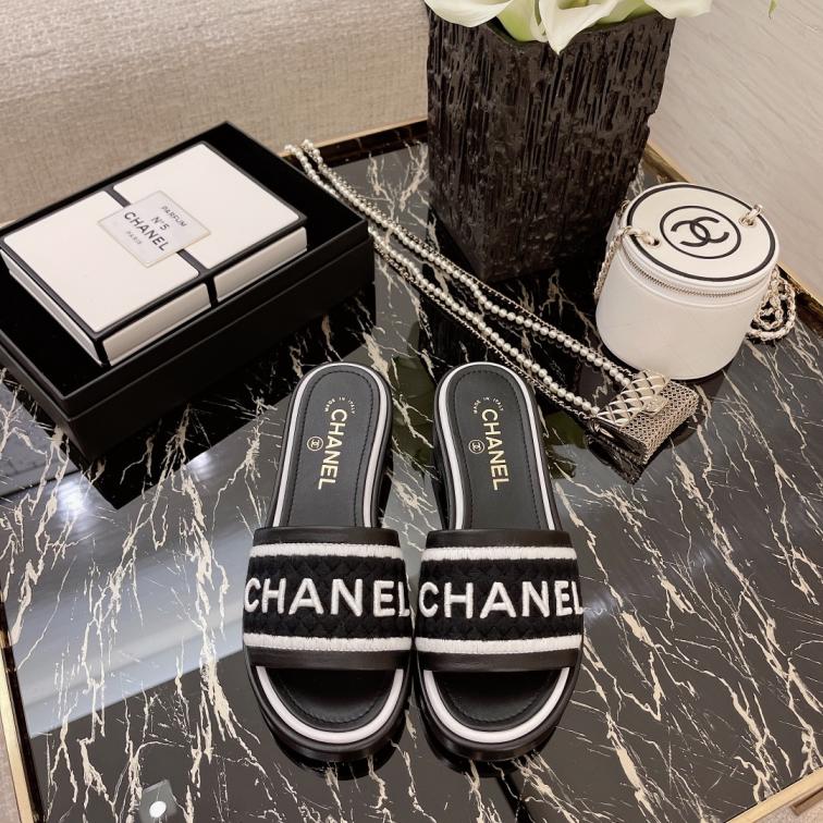 Chanel heel slippers 134127