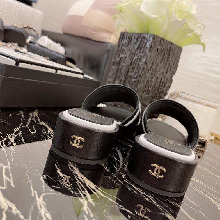 Chanel heel slippers 134127