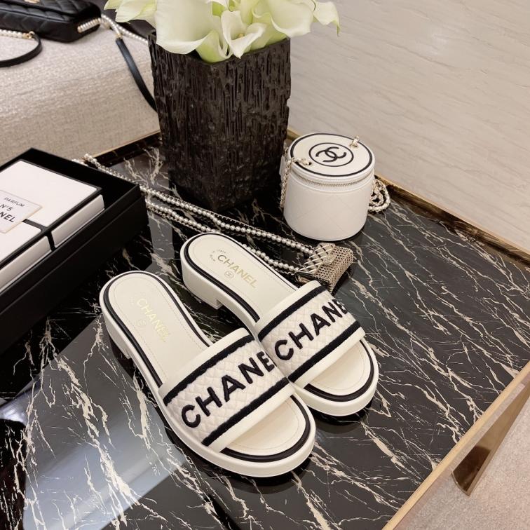 Chanel heel slippers 134125
