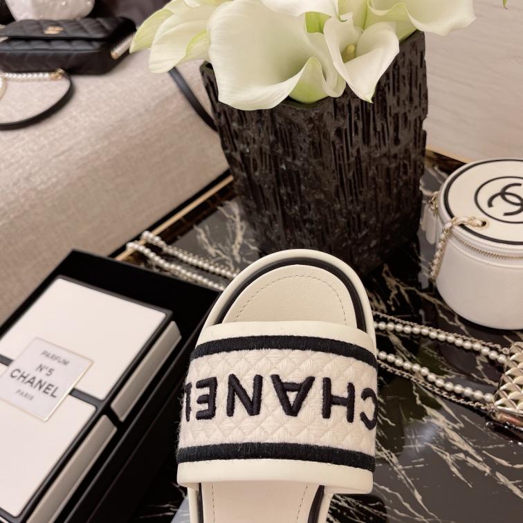 Chanel heel slippers 134125