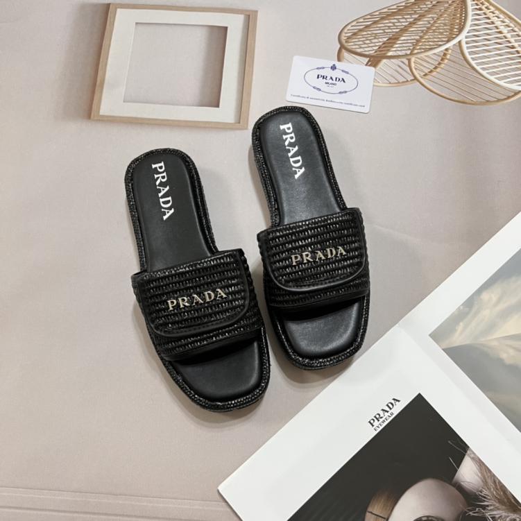 Prada wave slippers