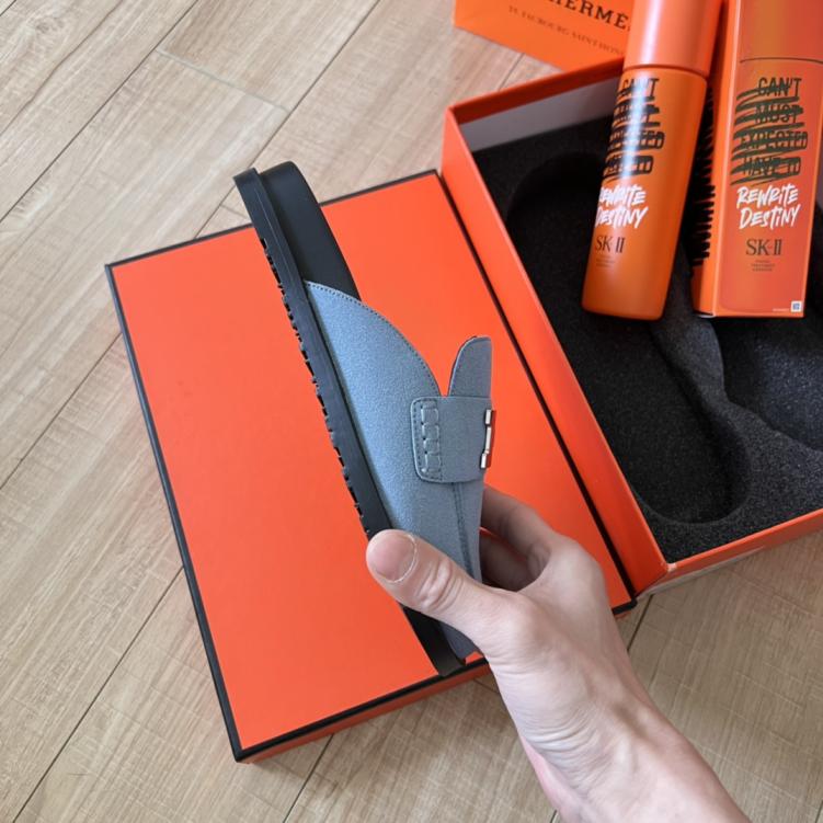 HERMES H slippers 134233