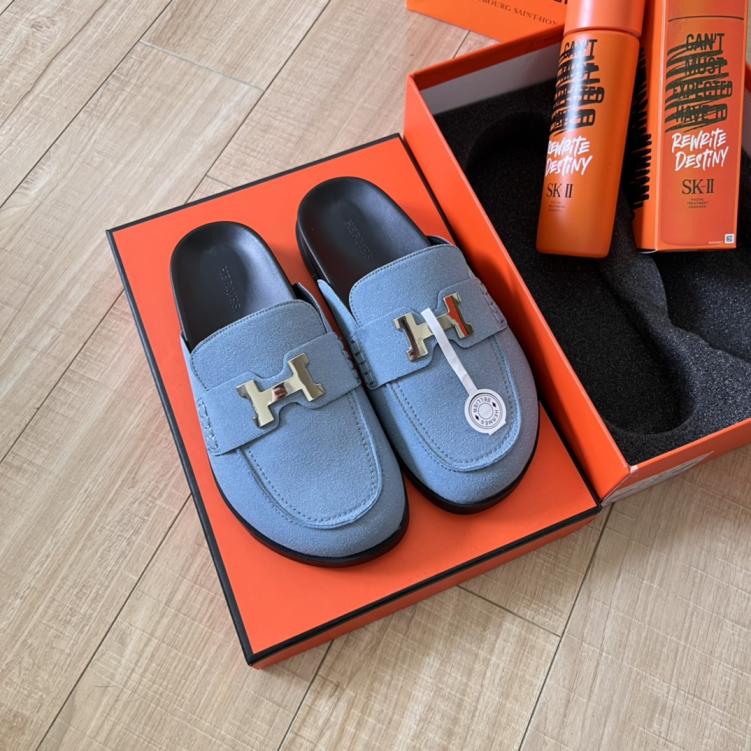 HERMES H slippers 134233