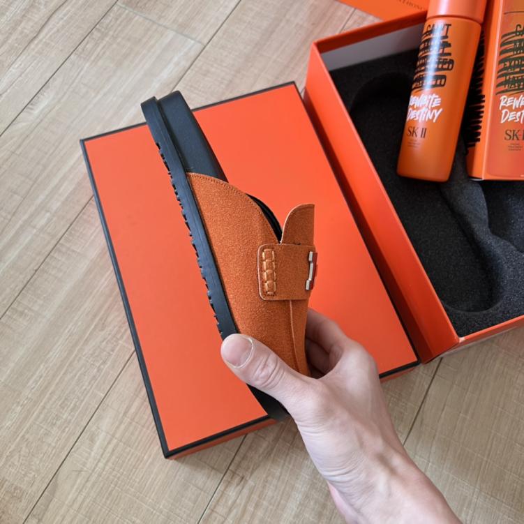 HERMES H slippers 134234