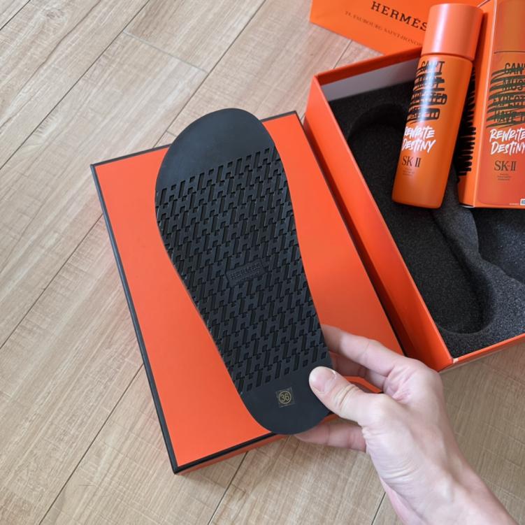 HERMES H slippers 134234