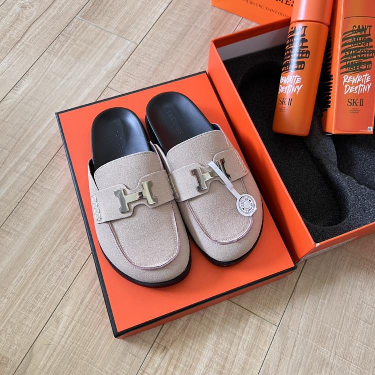HERMES H slippers 134231
