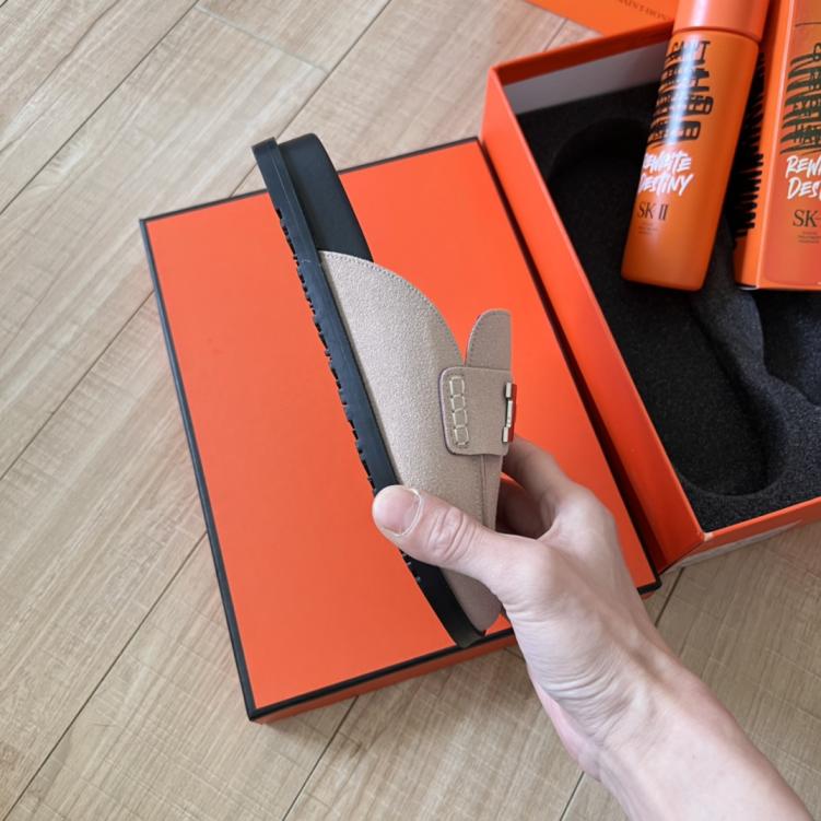 HERMES H slippers 134231