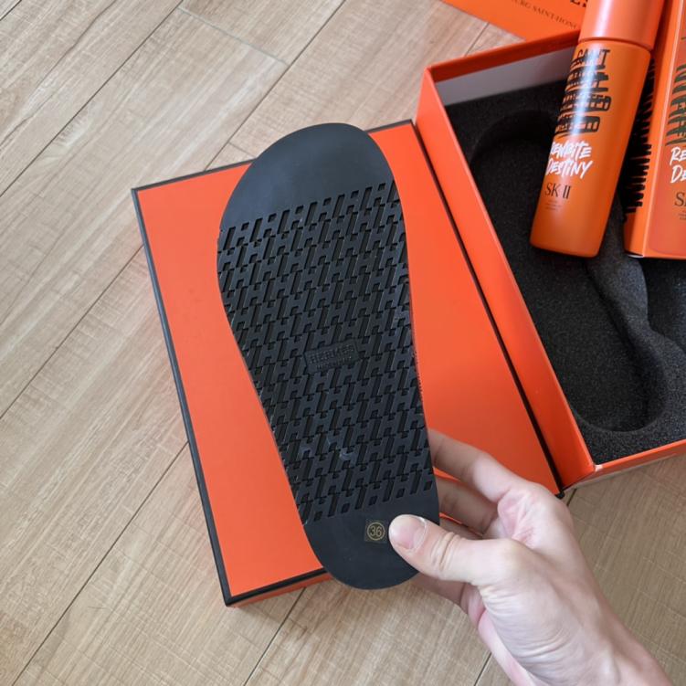 HERMES H slippers 134231