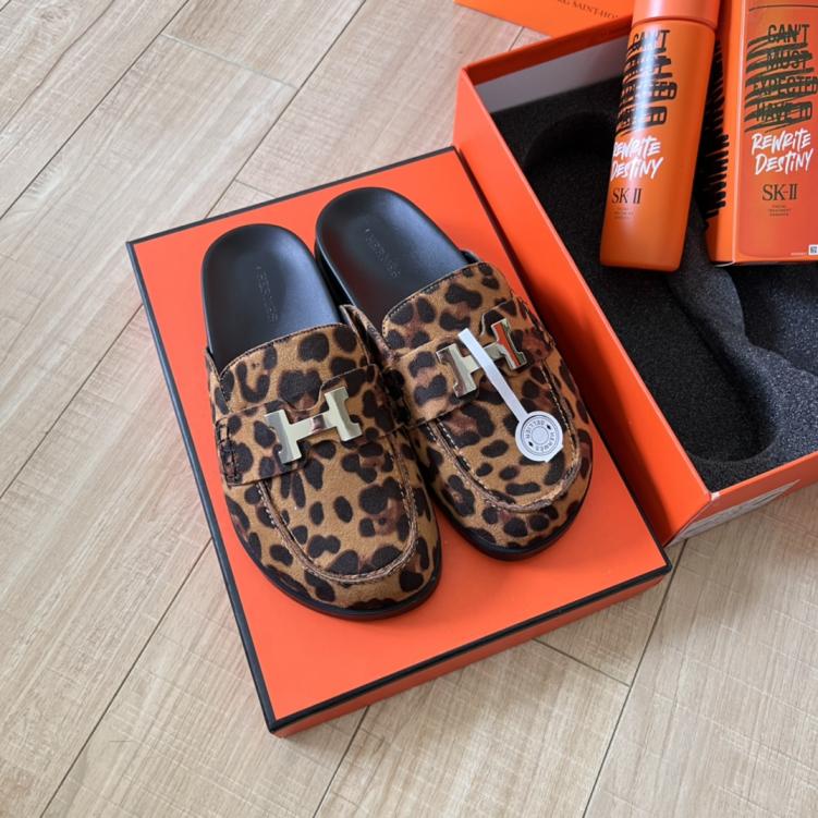 HERMES H slippers 134230