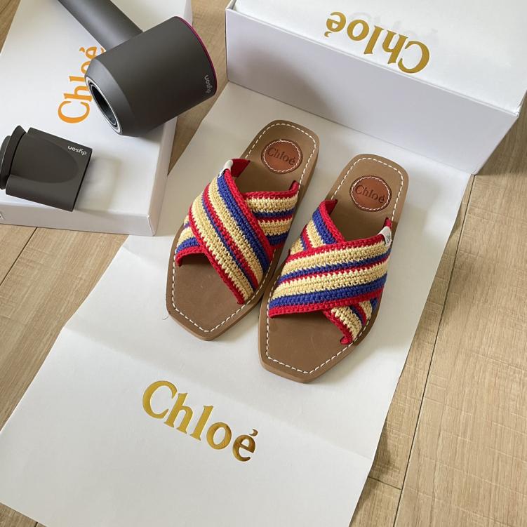Chloe women weave slippers