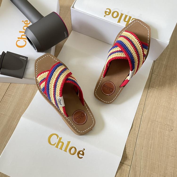 Chloe women weave slippers