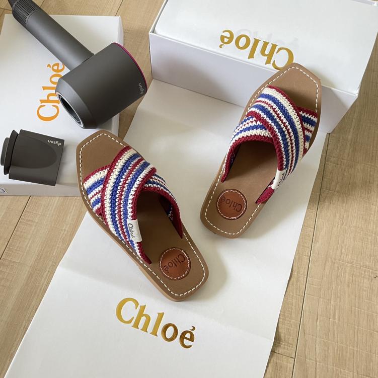 Chloe women weave slippers