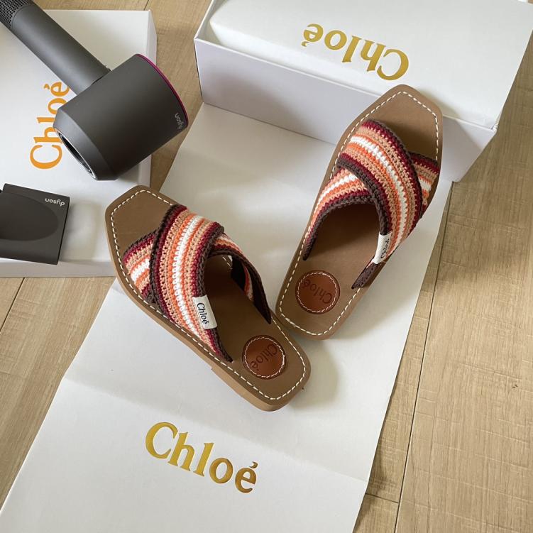 Chloe women weave slippers