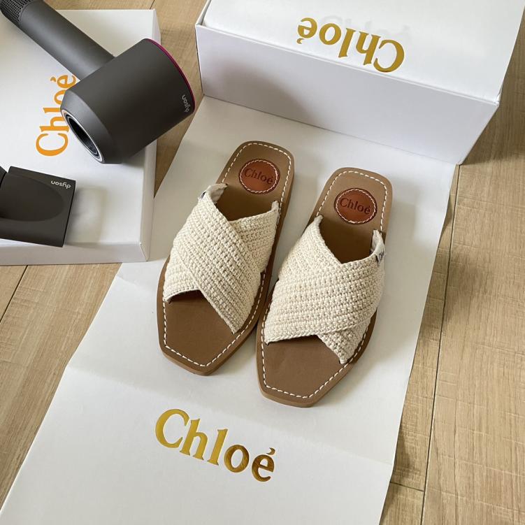 Chloe women weave slippers