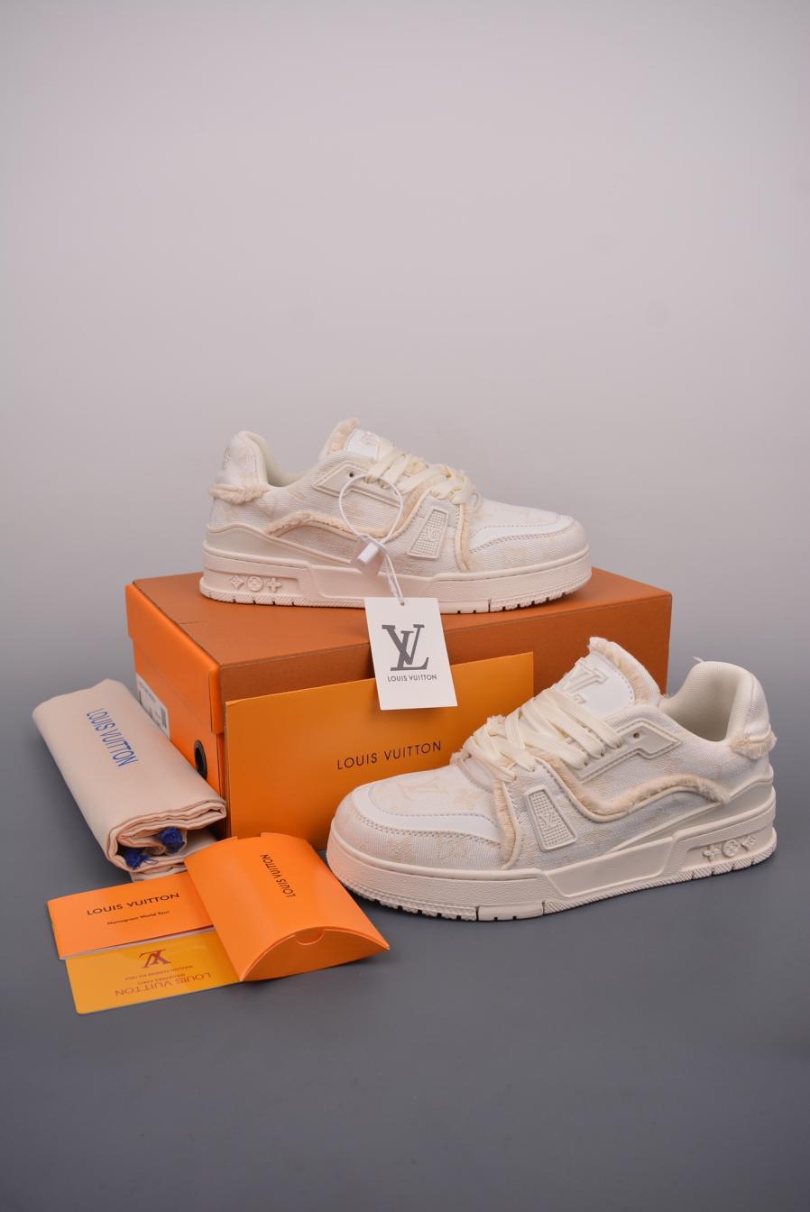 1:1 LV Louis vuitton unisex Trainer sneakers