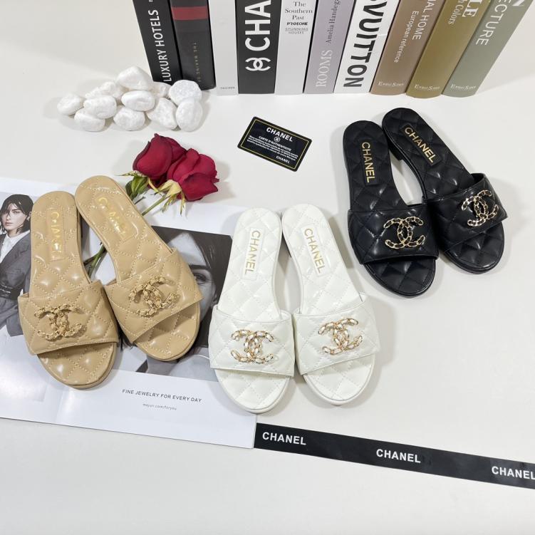 CHANEL CC flat slippers 134377