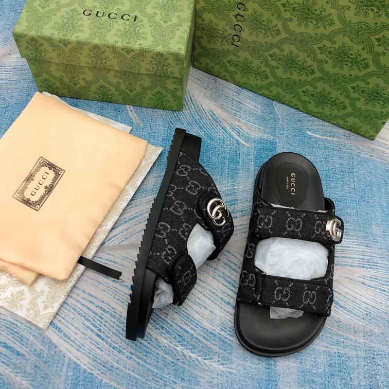GUCCI  2024 new black denim slippers