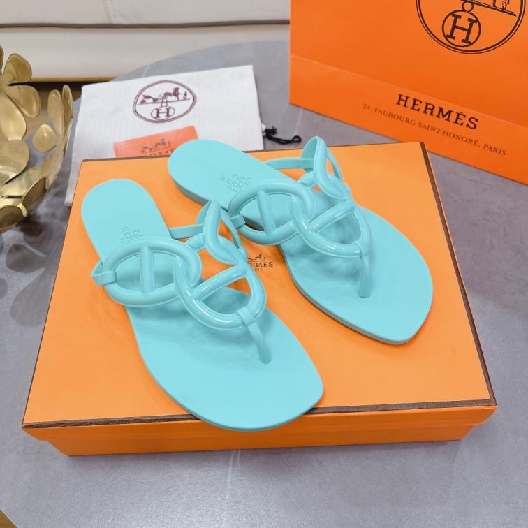 HERMES summer saddle Slippers