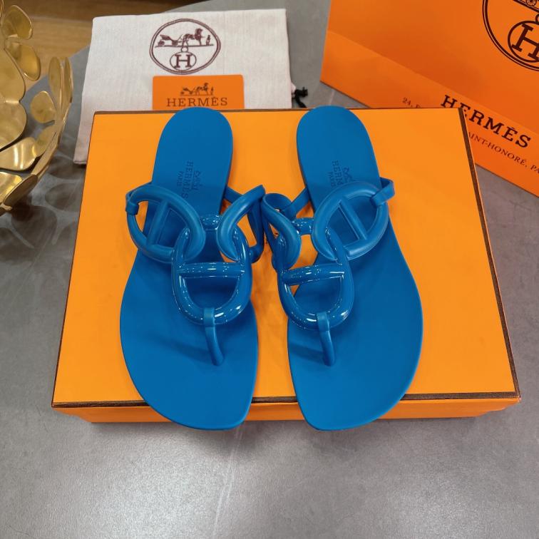 HERMES summer saddle Slippers