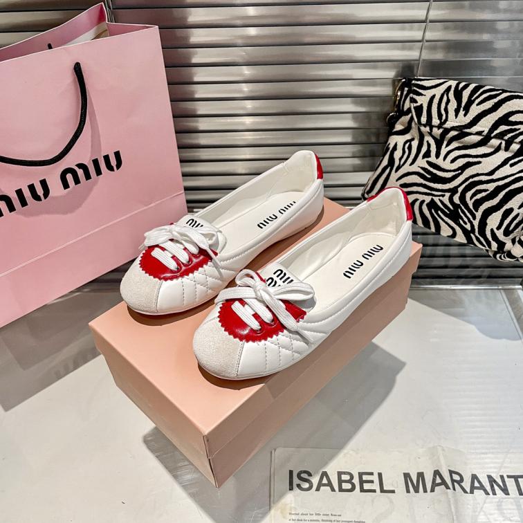 MIUMIU 2024 new lambskin flat shoes
