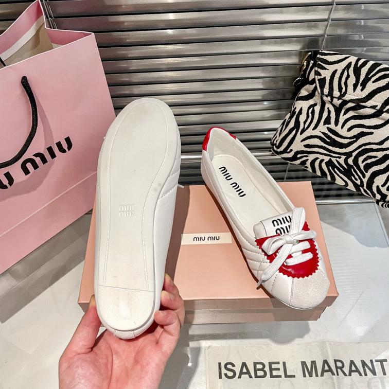 MIUMIU 2024 new lambskin flat shoes