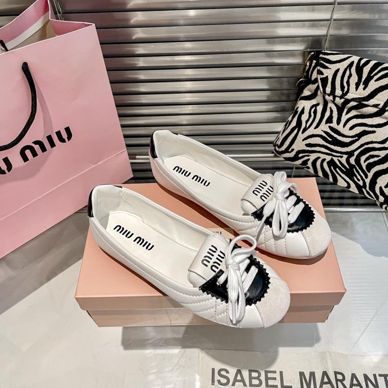 MIUMIU 2024 new lambskin flat shoes