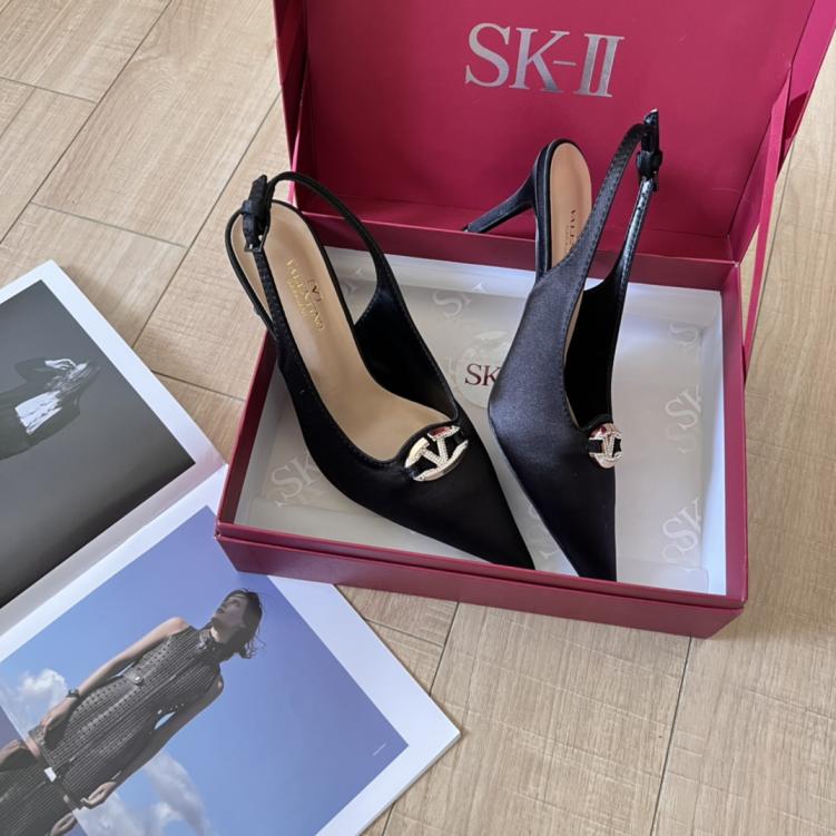 Valentino women diamond heel shoes