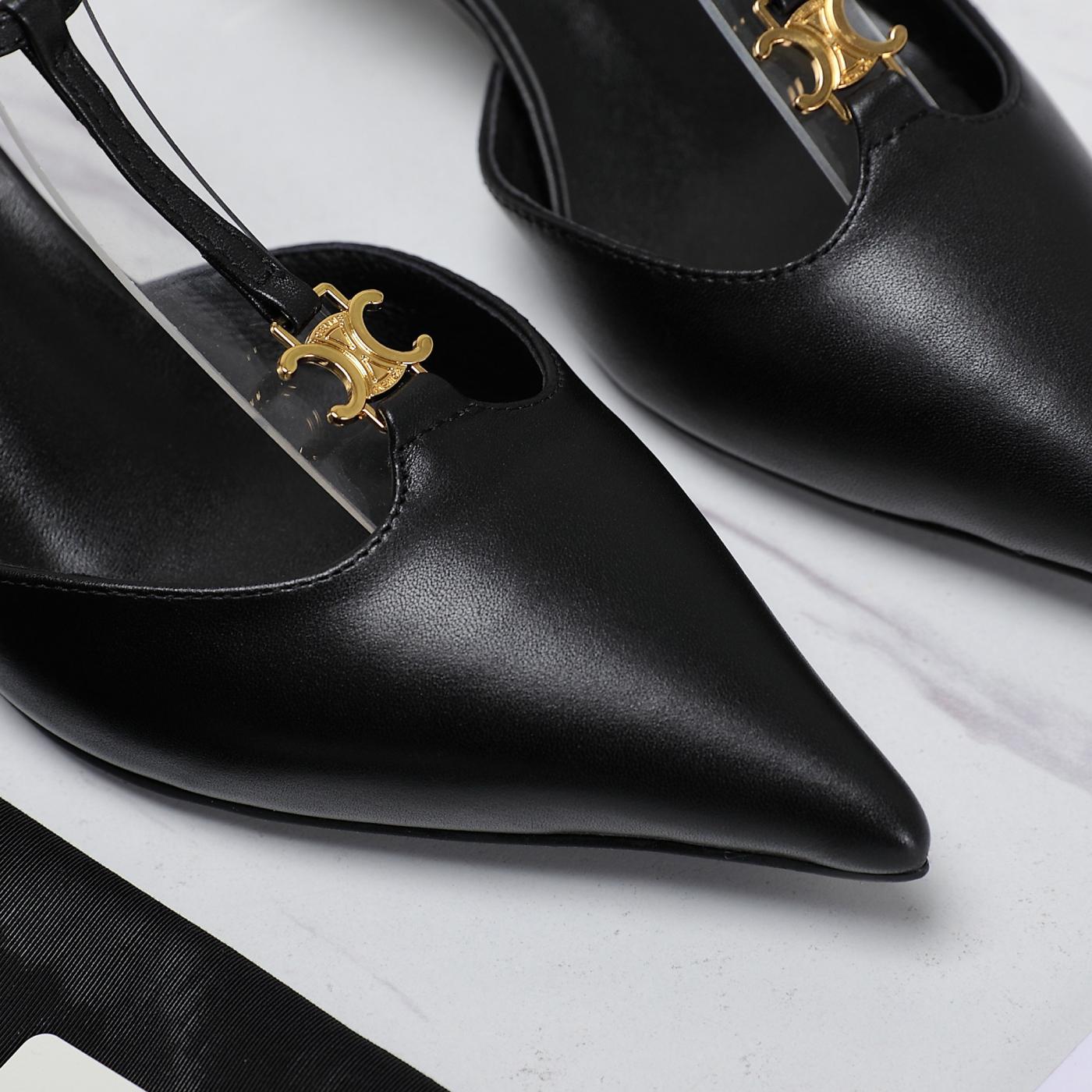 Celine heel sandals elegant lady shoes