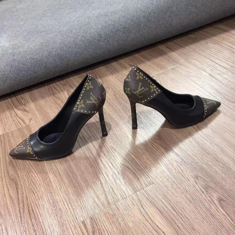 LV Louis vuitton Cowskin heel shoes