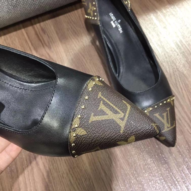 LV Louis vuitton Cowskin heel shoes