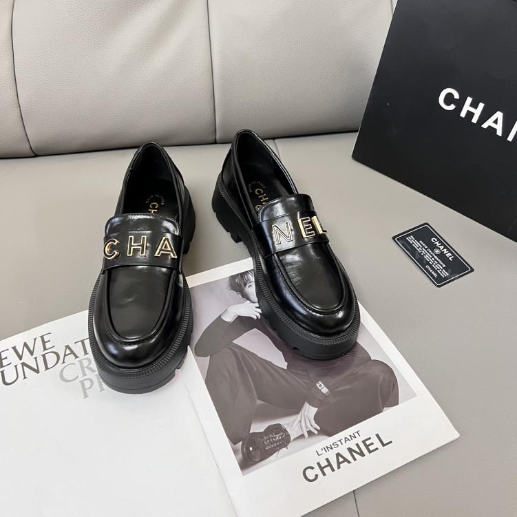 Chanel leather shoes