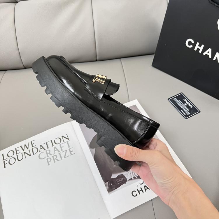 Chanel leather shoes