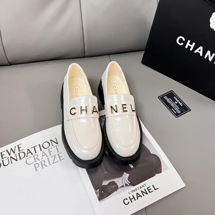 Chanel leather shoes