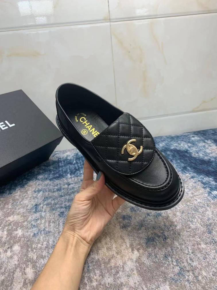 Chanel leather shoes