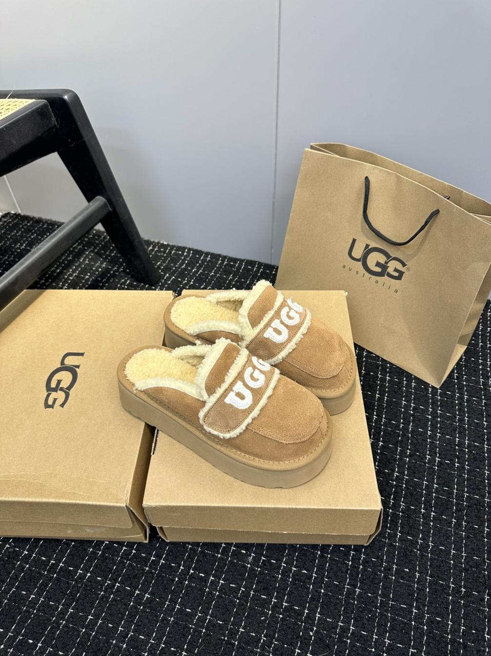 UGG fur slippers