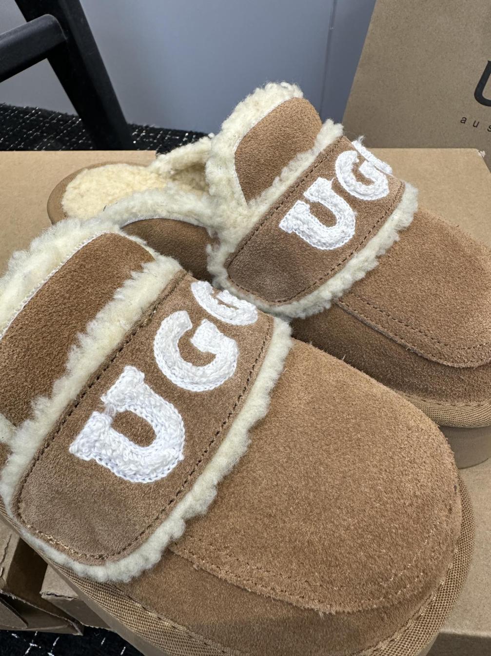 UGG fur slippers