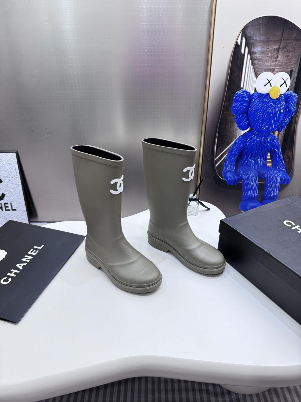 Chanel Rubber rain boots