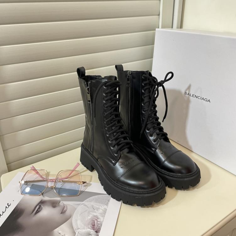 Balenciaga cowskin leather boots