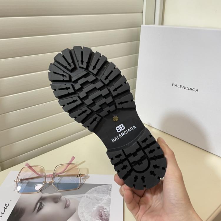 Balenciaga cowskin leather boots