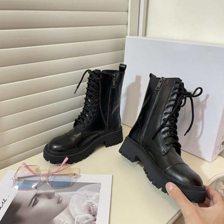 Balenciaga cowskin leather boots