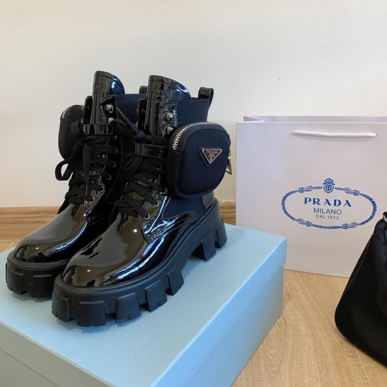 Prada leather boots